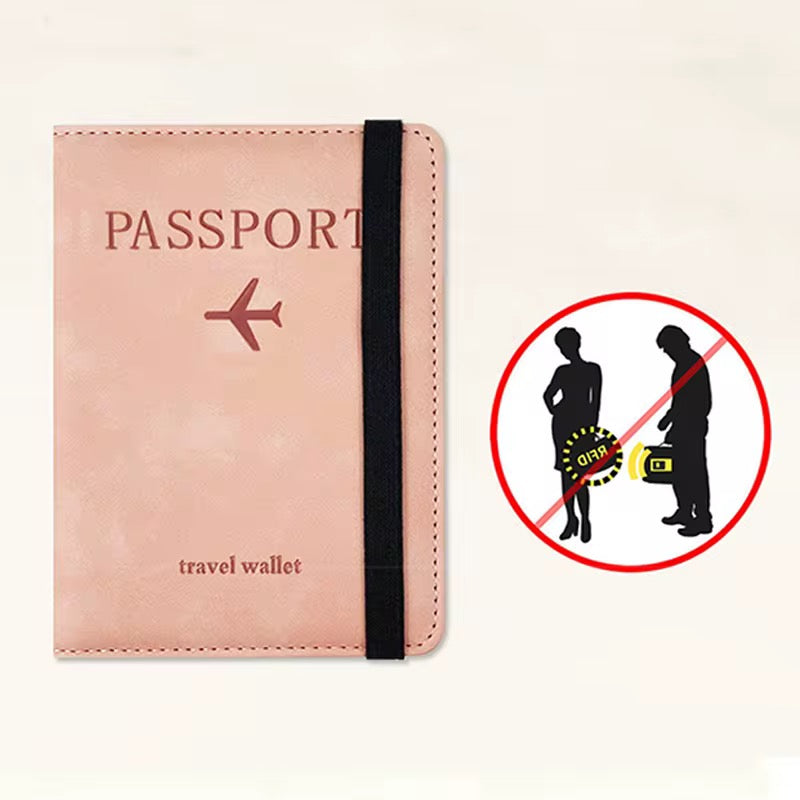 Vegan Leather Passport Holder & Luggage Tag Set