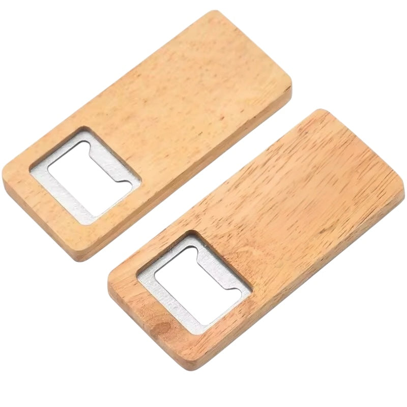 Wooden Bottle Opener - Free Custom Label for Gifting