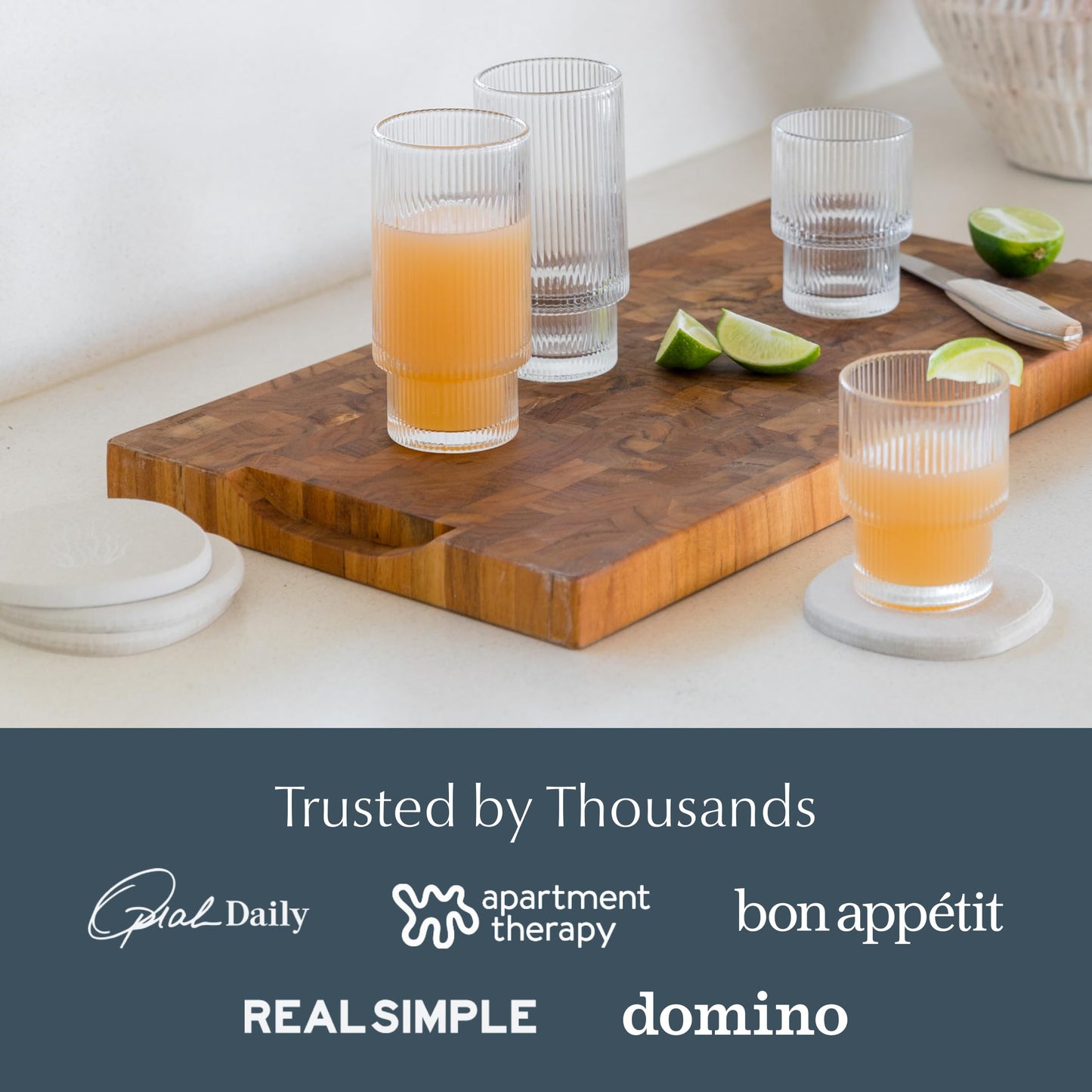 Dorai Home Stone Coaster Set – 4 Absorbent Diatomite Coasters for Instant Drying, Modern Design, Slate Stone