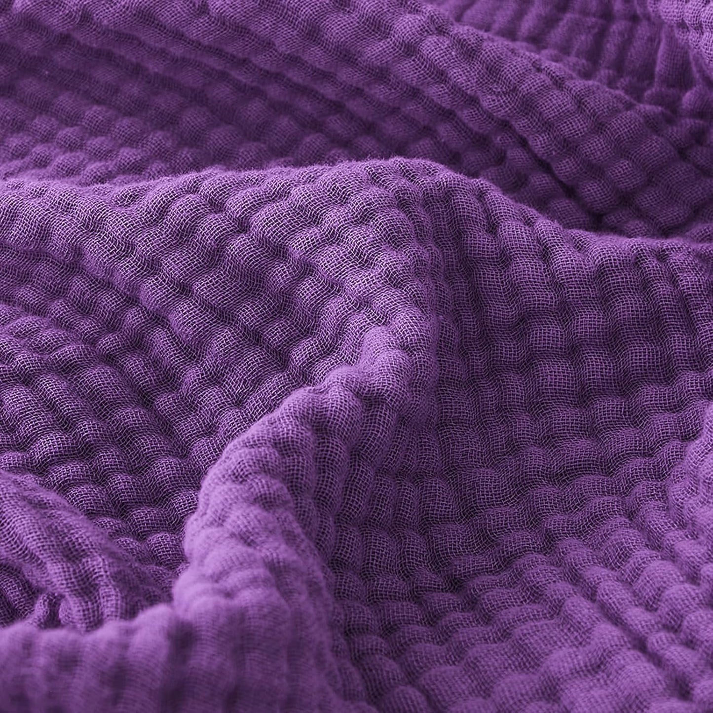 EMME Muslin Throw Blanket 100% Cotton Blankets for Couch Breathable Gauze All Season Soft and Lightweight Pre-Washed (Teal, 50"x70")