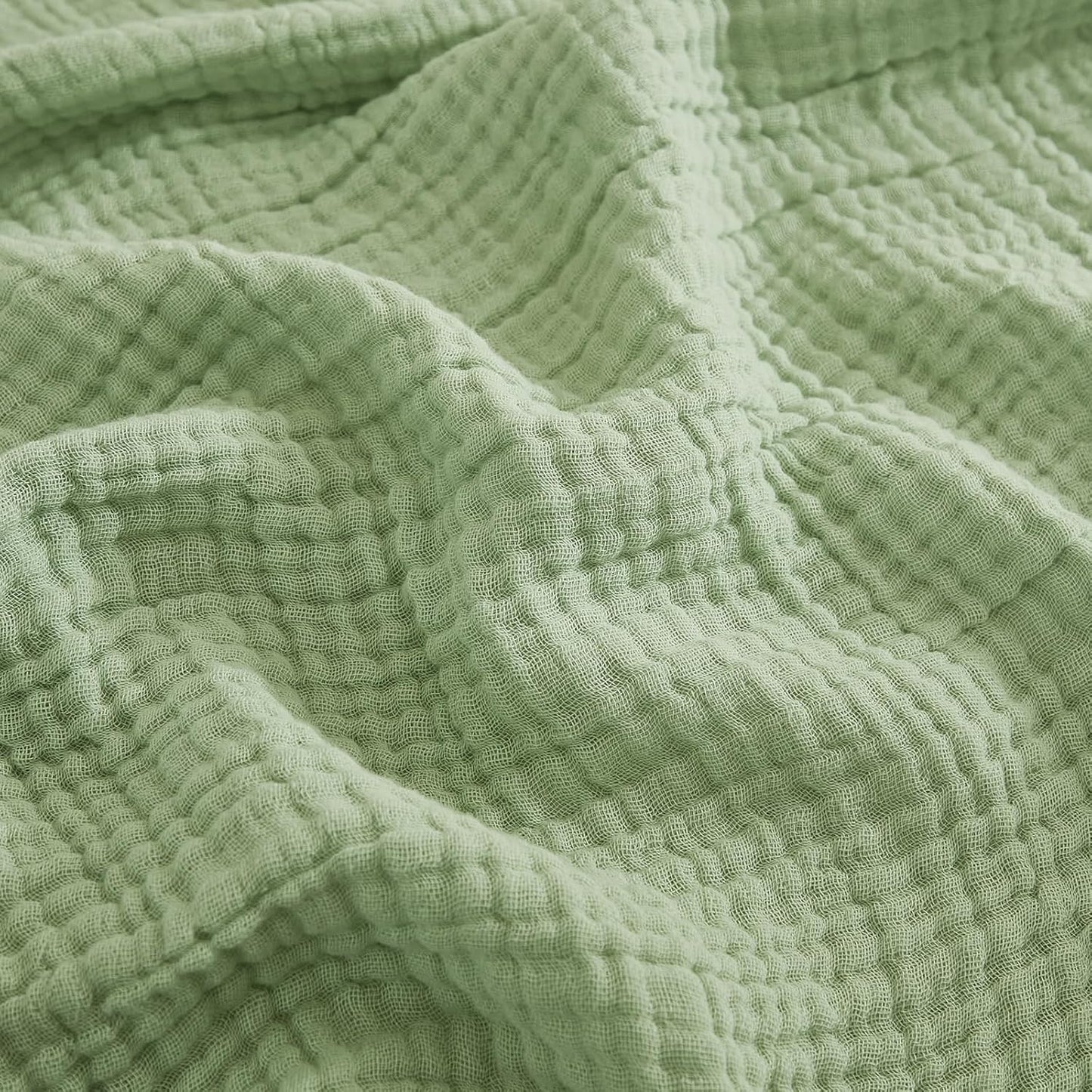 EMME Muslin Throw Blanket 100% Cotton Blankets for Couch Breathable Gauze All Season Soft and Lightweight Pre-Washed (Teal, 50"x70")