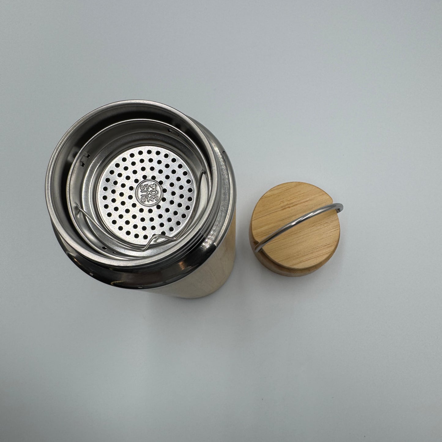 Bamboo Water Bottle with Infuser | Eco-Friendly Reusable Bottle with Custom Label