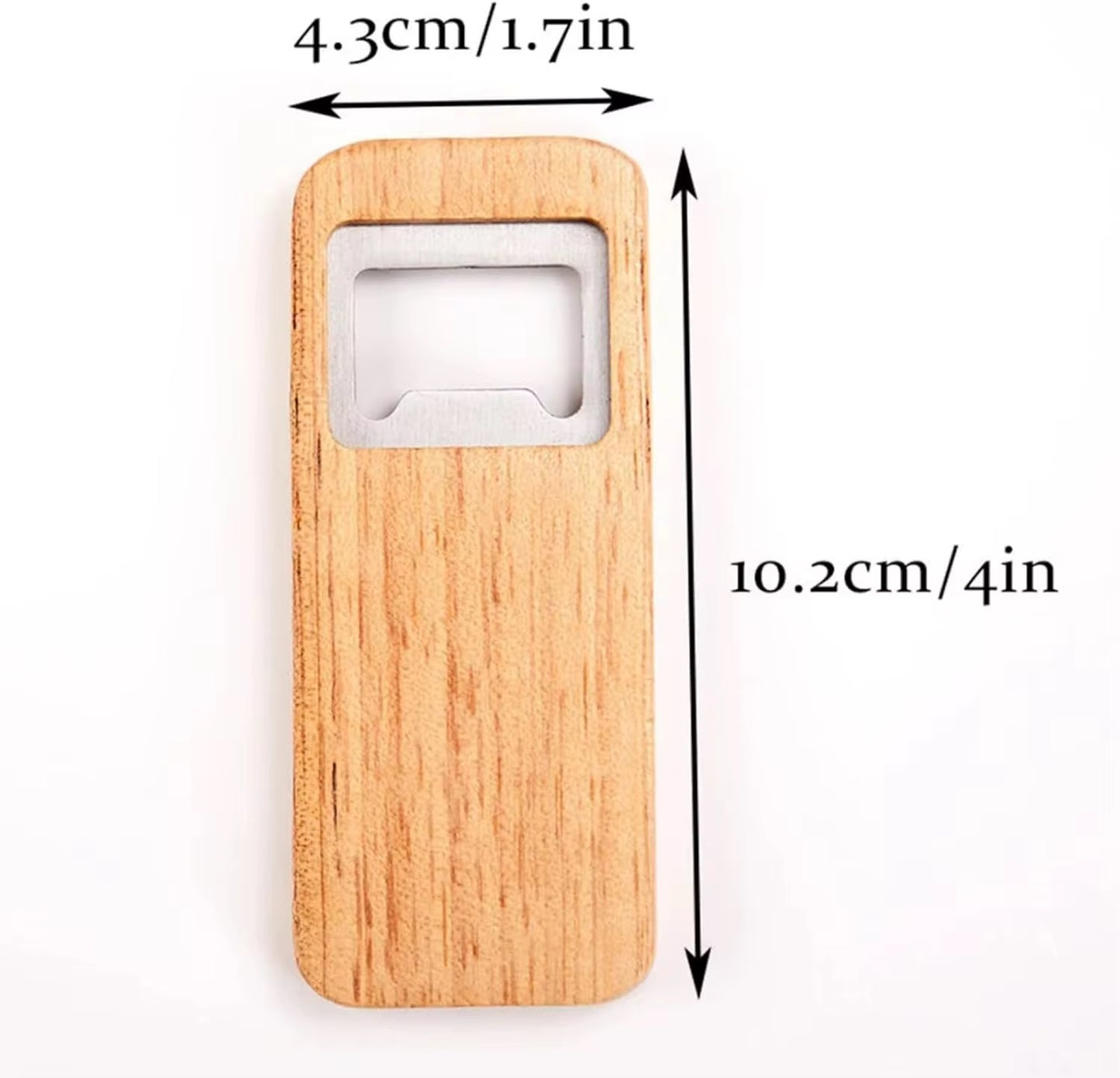 Wooden Bottle Opener - Free Custom Label for Gifting