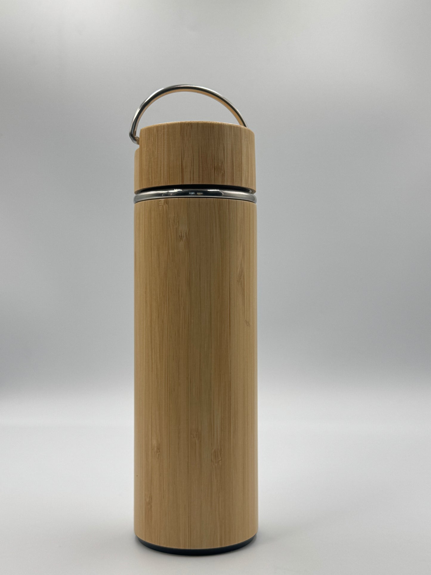 Bamboo Water Bottle with Infuser | Eco-Friendly Reusable Bottle with Custom Label